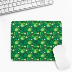 Leaf Clover Star Glitter Seamless Small Mousepad by Pakemis