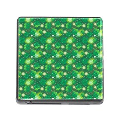 Leaf Clover Star Glitter Seamless Memory Card Reader (square 5 Slot) by Pakemis