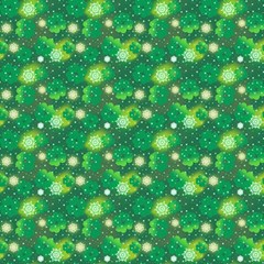 Leaf Clover Star Glitter Seamless Play Mat (square) by Pakemis