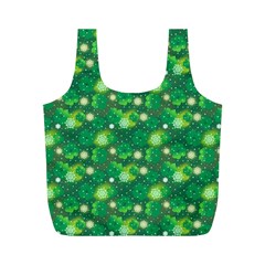 Leaf Clover Star Glitter Seamless Full Print Recycle Bag (m) by Pakemis