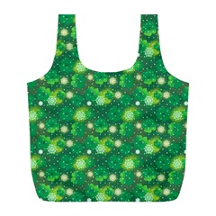 Leaf Clover Star Glitter Seamless Full Print Recycle Bag (l) by Pakemis