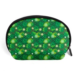 Leaf Clover Star Glitter Seamless Accessory Pouch (large) by Pakemis