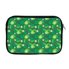 Leaf Clover Star Glitter Seamless Apple Macbook Pro 17  Zipper Case by Pakemis