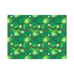 Leaf Clover Star Glitter Seamless One Side Premium Plush Fleece Blanket (mini) by Pakemis