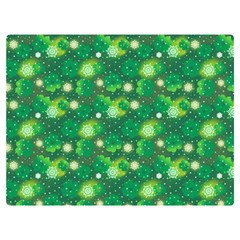 Leaf Clover Star Glitter Seamless One Side Premium Plush Fleece Blanket (extra Small)