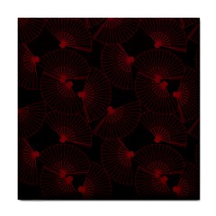 Folding Fan Seamless Pattern Tile Coaster by Pakemis