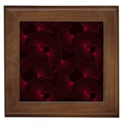 Folding Fan Seamless Pattern Framed Tile by Pakemis