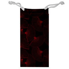 Folding Fan Seamless Pattern Jewelry Bag by Pakemis