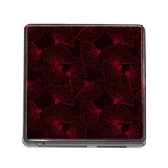 Folding Fan Seamless Pattern Memory Card Reader (square 5 Slot) by Pakemis