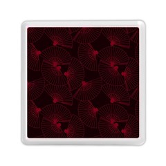 Folding Fan Seamless Pattern Memory Card Reader (square) by Pakemis