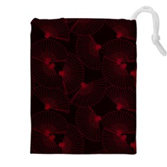 Folding Fan Seamless Pattern Drawstring Pouch (5xl) by Pakemis