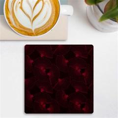 Folding Fan Seamless Pattern Uv Print Square Tile Coaster  by Pakemis