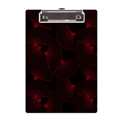 Folding Fan Seamless Pattern A5 Acrylic Clipboard