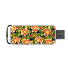 Fruits Star Blueberry Cherry Leaf Portable Usb Flash (two Sides) by Pakemis