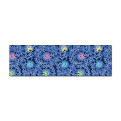 Floral Asia Seamless Pattern Blue Sticker (bumper) by Pakemis