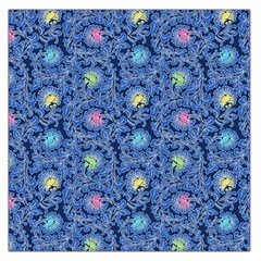 Floral Asia Seamless Pattern Blue Square Satin Scarf (36  X 36 ) by Pakemis