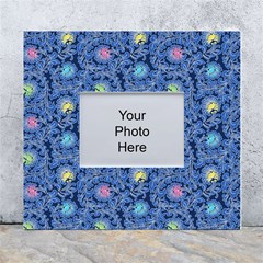 Floral Asia Seamless Pattern Blue White Wall Photo Frame 5  X 7  by Pakemis