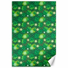 Leaf Clover Star Glitter Seamless Canvas 24  X 36  by Pakemis