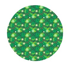 Leaf Clover Star Glitter Seamless Mini Round Pill Box by Pakemis