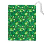 Leaf Clover Star Glitter Seamless Drawstring Pouch (4XL) Front