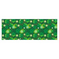 Leaf Clover Star Glitter Seamless Banner And Sign 8  X 3  by Pakemis