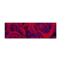 Roses Red Purple Flowers Pretty Sticker (bumper) by Ravend