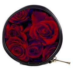 Roses Red Purple Flowers Pretty Mini Makeup Bag by Ravend