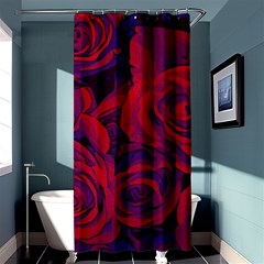 Roses Red Purple Flowers Pretty Shower Curtain 36  X 72  (stall)  by Ravend