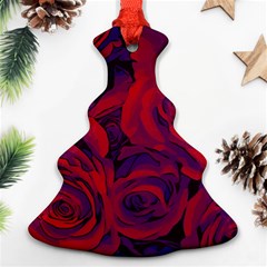 Roses Red Purple Flowers Pretty Ornament (christmas Tree)  by Ravend