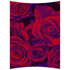 Roses Red Purple Flowers Pretty Back Support Cushion by Ravend