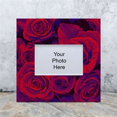 Roses Red Purple Flowers Pretty White Box Photo Frame 4  X 6  by Ravend