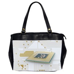 Technics Design Element Set Pattern Graphic Symbol Oversize Office Handbag (2 Sides) by danenraven