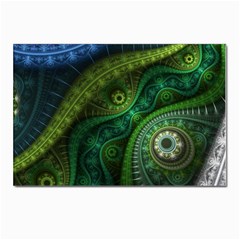 Abstract Pattern Design Art Fabric Decoration Postcard 4 x 6  (pkg Of 10) by danenraven