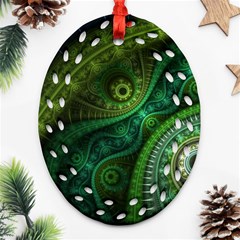 Abstract Pattern Design Art Fabric Decoration Ornament (oval Filigree)