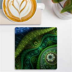 Abstract Pattern Design Art Fabric Decoration Uv Print Square Tile Coaster  by danenraven