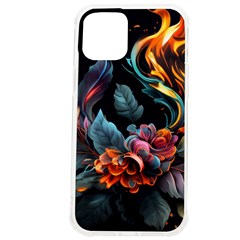 Flowers Flame Abstract Floral Iphone 12 Pro Max Tpu Uv Print Case