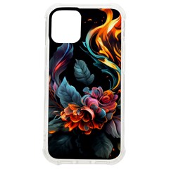 Flowers Flame Abstract Floral Iphone 12 Mini Tpu Uv Print Case	