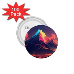 Mountain Sky Color Colorful Night 1 75  Buttons (100 Pack)  by Ravend