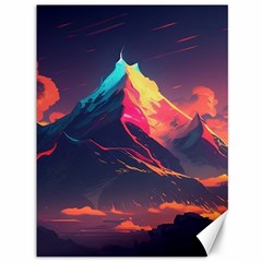 Mountain Sky Color Colorful Night Canvas 36  X 48  by Ravend