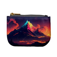 Mountain Sky Color Colorful Night Mini Coin Purse by Ravend