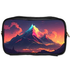 Mountain Sky Color Colorful Night Toiletries Bag (two Sides) by Ravend