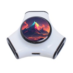 Mountain Sky Color Colorful Night 3-port Usb Hub by Ravend