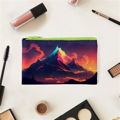 Mountain Sky Color Colorful Night Cosmetic Bag (xs) by Ravend