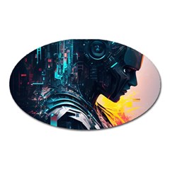 Who Sample Robot Prettyblood Oval Magnet by Ravend