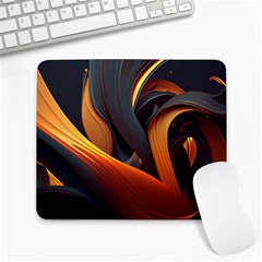 Swirls Abstract Watercolor Colorful Large Mousepad by Ravend