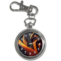 Swirls Abstract Watercolor Colorful Key Chain Watches by Ravend