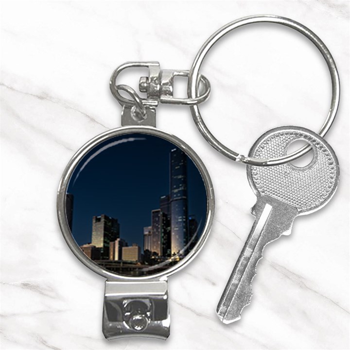 Skyline Brisbane Sunset Downtown Nail Clippers Key Chain