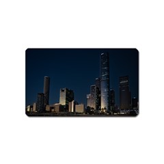 Skyline Brisbane Sunset Downtown Magnet (name Card)