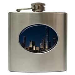 Skyline Brisbane Sunset Downtown Hip Flask (6 Oz) by Ravend