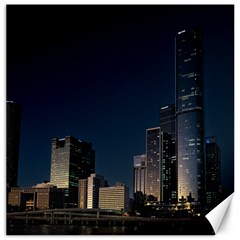 Skyline Brisbane Sunset Downtown Canvas 20  X 20  by Ravend